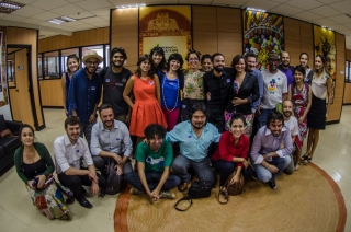 Ativistas e gestores de redes culturais e movimentos sociais de 7 países latino-americanos. (Foto: Christian Braga)