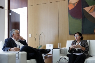 Encontro  com a embaixadora da União Europeia no Brasil, Ana Paula Zacarias. (Foto: Lia de Paula)