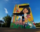 Com cores, muralista transforma o principal parque de Ponta Porã