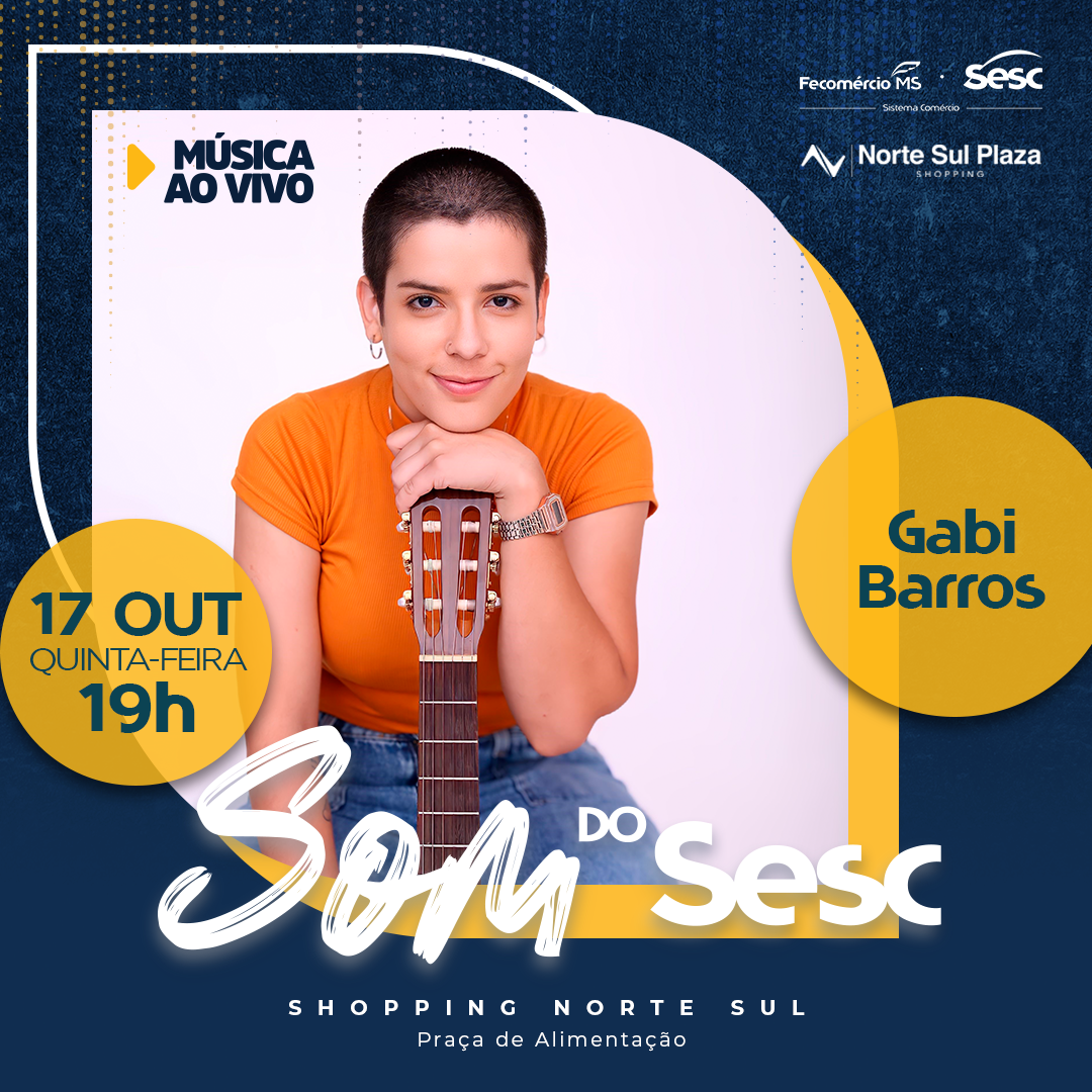 Gabi Barros leva repertório autoral e músicas consagradas ao Som do Sesc