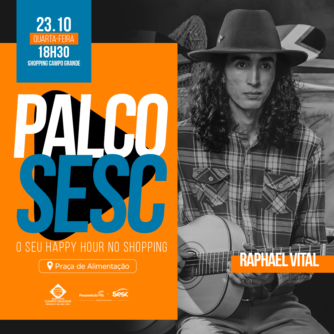 Com estilo versátil, Raphael Vital vai da MPB ao folk no Palco Sesc