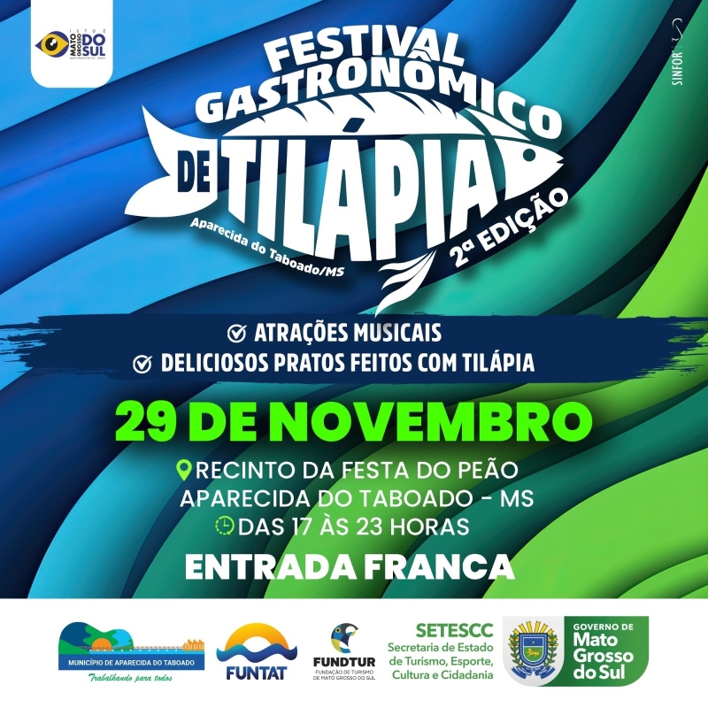 2.º Festival Gastronômico de Tilápia será realizado em novembro